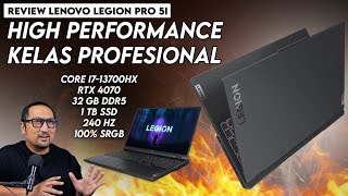 Laptop Serba Bisa Super Kencang Kelas Profesional Review Lenovo Legion Pro 5i 16IRX8 [upl. by Brower]