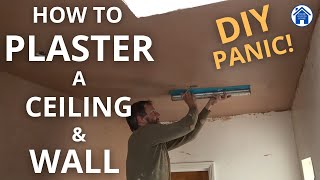 How to plaster a wall and ceiling a beginners guide Plastering made easy for the DIY enthusiast [upl. by Natanoj]