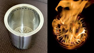 Homemade Wood Gas Burning Stove Like Solo Stove for Camping  Secondary Combustion  Part1 [upl. by Arammat413]