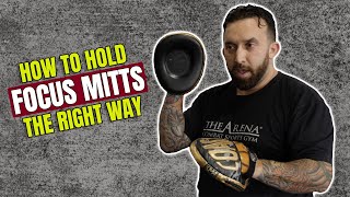 How To Hold Focus Mitts For Boxing and MMA [upl. by Anile]