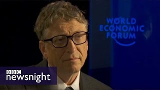 NEWSNIGHT Jeremy Paxman challenges Bill Gates on tax [upl. by Adaliah61]