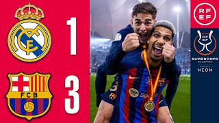 Resumen Supercopa de España  Real Madrid 13 FC Barcelona  Final [upl. by Deckert]