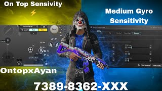 New Update 33 🔥 Best Medium Sensitivity  Control Settings Pubg Mobile  Bgmi Sensitivity Settings [upl. by Greerson]