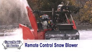 Snow Blower Robot Remote Controlled by SuperDroid Robots [upl. by Amhser]