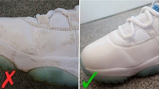 How To Remove Scuffs From Patent Leather  Featuring Air Jordan 11s BEST WAY [upl. by Lucian]