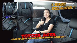 Toyota Agya Sporty Blue Dengan Kombinasi Karbon ⁉️ classic 1 interior [upl. by Ardiekal]