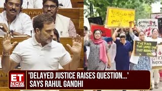 Kolkata Horror Attempt To Save Accused Says LoP Rahul Gandhi Watch His Full Reaction [upl. by Neryt]