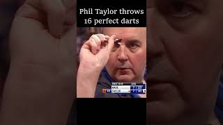 16 perfect darts by Phil Taylor [upl. by Nivri346]