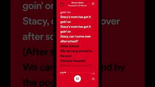 Stacy’s mom lyrics [upl. by Reeta]