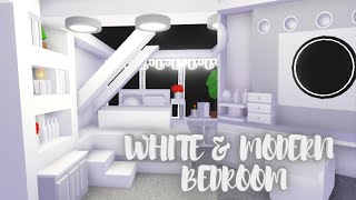 White amp Modern Teen Bedroom  Roblox Adopt Me [upl. by Mellman]