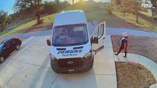 AMAZON DRIVER UNPROFESSIONAL BEHAVIOR Driving across my lawn [upl. by Nosliw197]