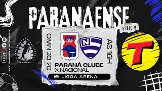 PARANÁ CLUBE X NACIONAL AOVIVO DIVISÃO DE ACESSO DO PARANAENSE  TRANSAMÉRICA CURITIBA 04052024 [upl. by Jard]