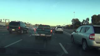 I10 ramp to Loop 202 Red Mountain Freeway Phoenix Arizona behind an annoying Honda Element [upl. by Ylluz]