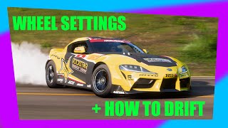 HOW TO DRIFT WITH A WHEEL IN FORZA HORIZON 5 Tutorial  900° Wheel Settings FH5 [upl. by Noicpesnoc]