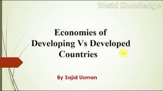 Developed Vs Developing Countries [upl. by Hael]