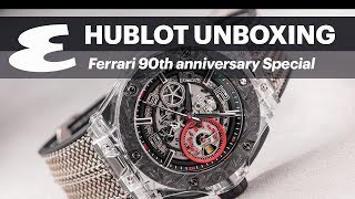 Unboxing US60k Hublot Ferrari Sapphire [upl. by Epul112]