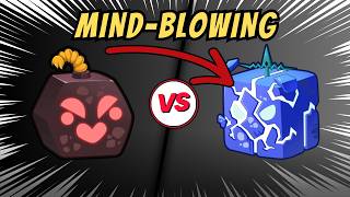 Blox Fruits Bomb Fruit vs Quake Fruit Comparison  Damage PvP PVE AOE DPS Rarity amp More [upl. by Ipoillak]