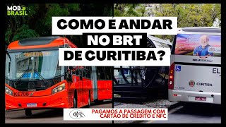 COMO É ANDAR NO BRT DE CURITIBA  O FAMOSO BIARTICULADO [upl. by Aniuqaoj]