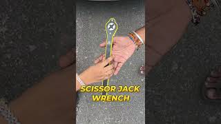 Easy and Fast Way To Lift Your Car Heyner Scissor Jack With Ratchet shorts [upl. by Bethany]