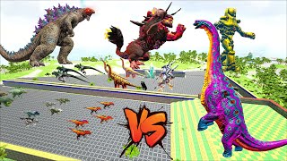 EPIC Brachiosaurus DEATHRUN The Toughest of All Animals Dinosaurs Fight  Ark Dinosaurs park [upl. by Ariaj]