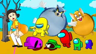 امونج اس القاتل الحقيقي دخلوا لعبة الحبار  اتبهدلنا  Squid Game Among Us [upl. by Pence]