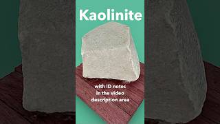 Kaolinite Clay Kaolin Mineral IDd [upl. by Adaj]