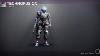 Destiny 2 Titan with Interlaced armor Ornaments and Technofusion Shader [upl. by Sturges]