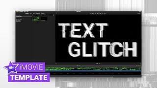 iMovie Animation Template – intro text glitch effect OS X Keynote  iMovie [upl. by Kiri417]