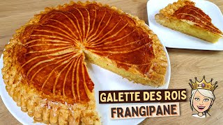 Galette des Rois Frangipane 👑 Avec PÂTE FEUILLETÉE Maison RAPIDE et FACILE [upl. by Terrena]