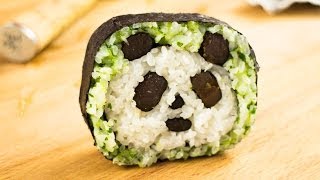 How To Make Panda Sushi Roll  Amazing Food Art [upl. by Mchail507]