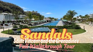 Sandals Saint Vincent and the Grenadines  Grand Opening Full Walkthrough Tour Of The Resort amp Beach [upl. by Bully]