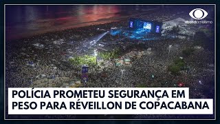 Segurança reforçada para o Réveillon de Copacabana no RJ  Jornal da Band [upl. by Idnar]