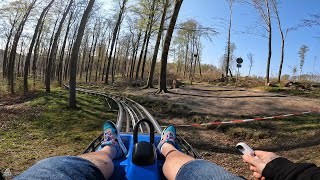 Harzbob  POV  Erlebniswelt Seilbahnen Thale  Wiegand  Alpine Coaster [upl. by Neau]