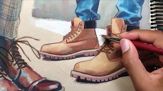 EP 01  Boots Study in Gouache  Sketchbook amp Chill [upl. by Sudnak]