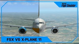 Microsoft Flight Simulator X vs XPlane 11 Vanilla No mods [upl. by Eidda859]