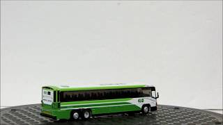 Acapsule Go Transit 2602 Route 16 to Union Station 187 Scale MCI D4505 Motorcoach Diecast Model [upl. by Airlee]