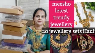 meesho letest buautiful jewellery haul one gram gold jewellery under budget jewellery [upl. by Aroon]