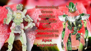 Summoning the Green Machine Pathfinder skin with Watermelon Revenant in Apex Legends [upl. by Llahsram]