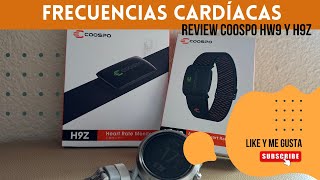 BANDAS FRECUENCIA CARDIACA  COOSPO H9Z Y HW9 review running heartrate [upl. by Estrin630]