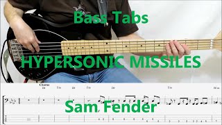 Sam Fender  Hypersonic Missiles BASS COVER TABS [upl. by Genet]