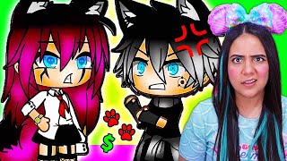 The MAFIAs Daughter in an all ALPHA School 🐾 Gacha Life Mini Movie Love Story Reaction [upl. by Lyrred]