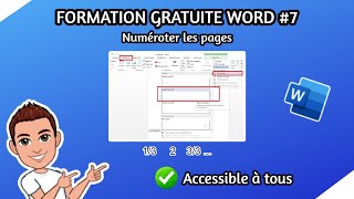 NUMEROTER LES PAGES SUR WORD [upl. by Hsina]