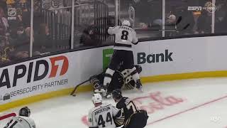 Drew Doughty boarding on David Pastrnak [upl. by Odab]