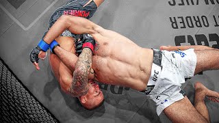 THAT GUILLY IS TIGHT 😳  Dustin Poiriers Best Finishes  UFC 302 [upl. by Vihs]