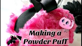 How I Make a Body Powder Puff  basic style [upl. by Pals]