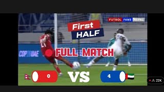 Nepal Vs UAE  2026 Fifa World Cup AFC Qualifiers  First Half [upl. by Ailak459]