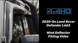 Land Rover Defender L663 Wind Deflector Fitting Video  4x4HQ [upl. by Julia]