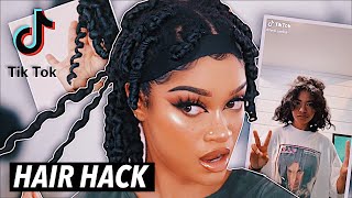 Testing Viral TikTok Hack for Natural Hair Gone Right  Bri Hall [upl. by Ferneau]