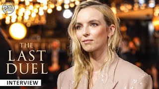 The Last Duel Premiere  Jodie Comer on Ridley Scotts epic new film amp Free Guy 2 [upl. by Yregerg]