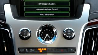 How To Set your clock on the Cadillac CTS Sedan Coupe and Sport Wagon with Navigation [upl. by Cheslie]